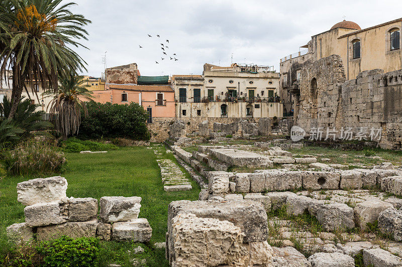 阿波罗神庙，Ortigia Siracusa，意大利西西里岛